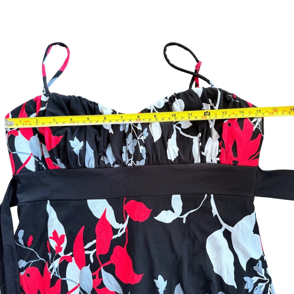 Speechless Floral Empire Waist Sun Dress Black Red White M59051UN6 Medium NWT - Picture 8 of 8